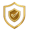 Golden Visa UAE security shield logo